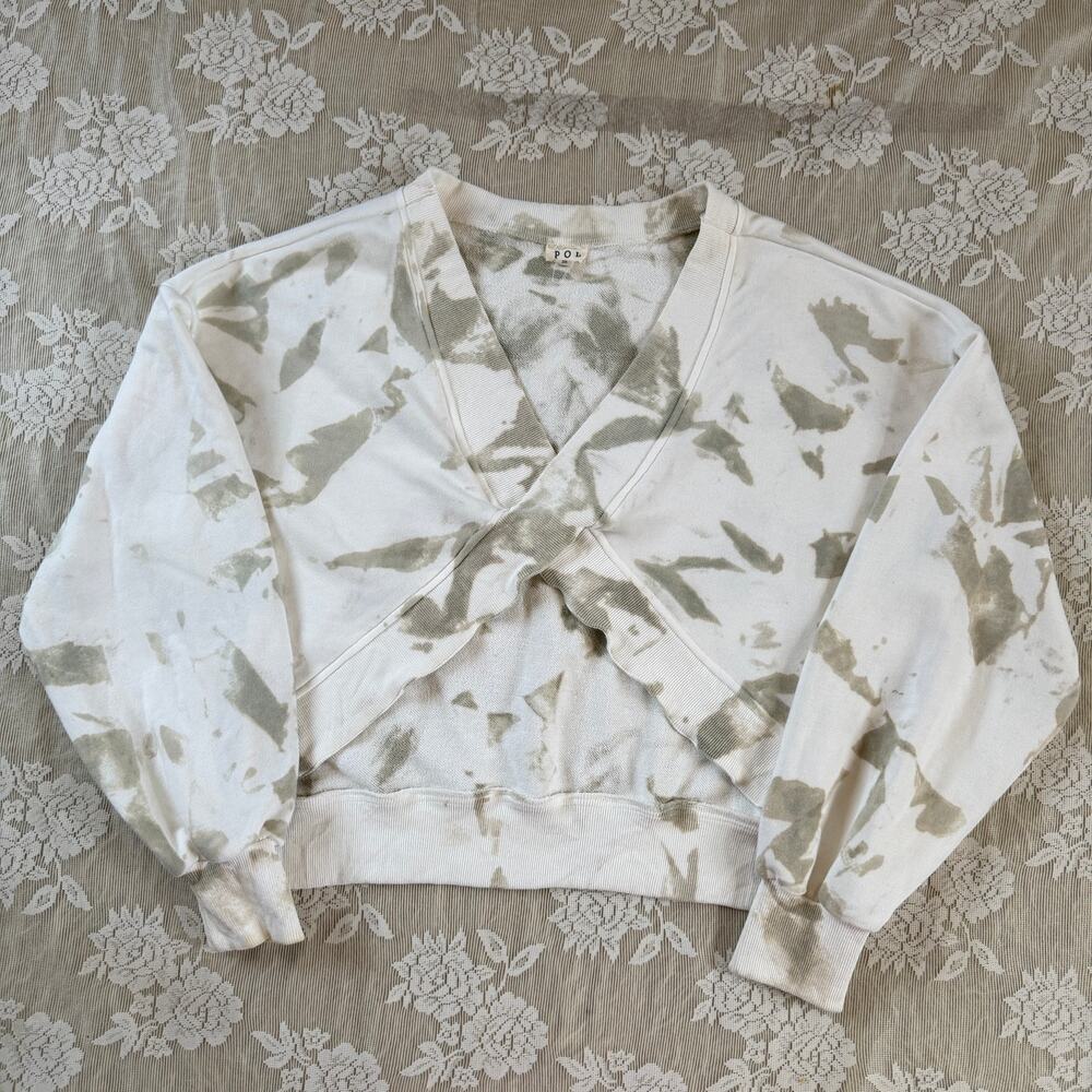 POL Tie Dye Cutout Sweatshirt Size S